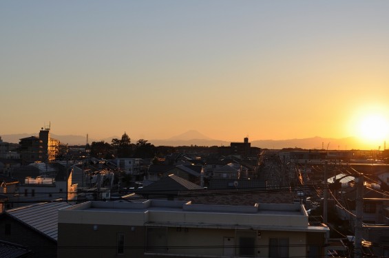 夕焼け富士山 20131119