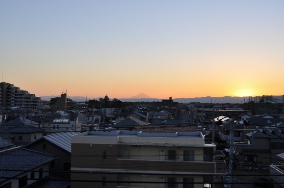 夕焼け富士山 20131119 3