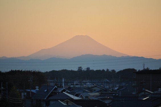 夕焼け富士山 20131119 4