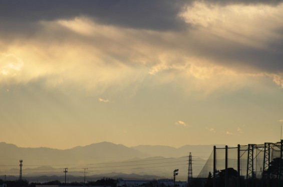 夕方の空と富士山 DSC_0032
