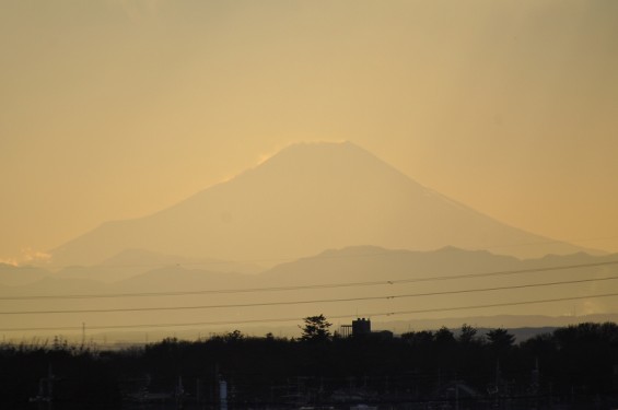 夕方の空と富士山 DSC_0033