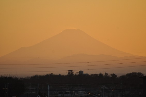 夕焼け富士山 20131214 DSC_0051
