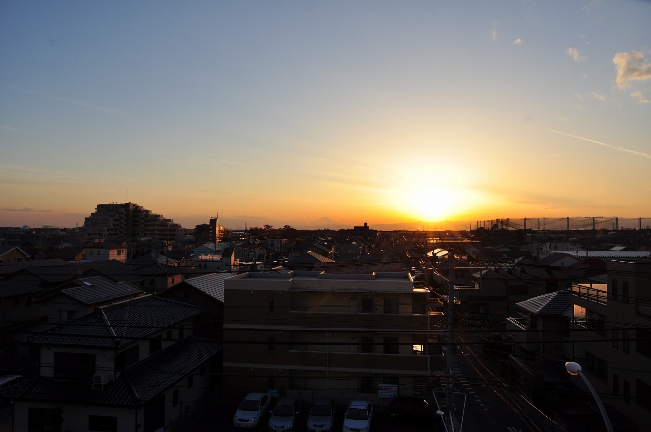 夕焼けと富士山と落日 20140111 DSC_0001