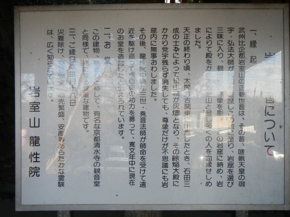 埼玉県吉見町　岩殿観音に行ってきました DSCN3148