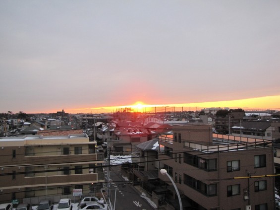 20140211 建国記念日の夕焼け空と落日IMG_0154