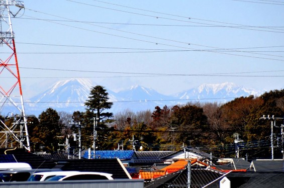 桶川市国道17号坂田交差点から見える日光男体山 DSC_0026+