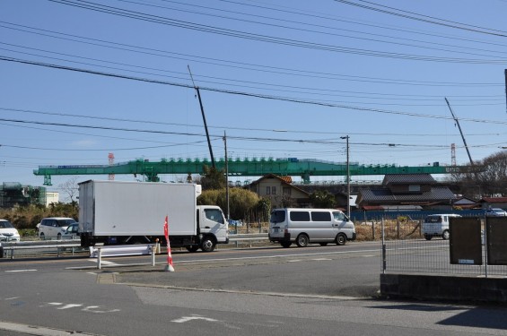 20140126　圏央道進捗状況　桶川市　桶川加納IC、桶川高校入口交差点付近 DSC_0074