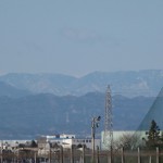 20140321 春分の日、お彼岸の富士山と筑波山、夕焼け IMG_0239