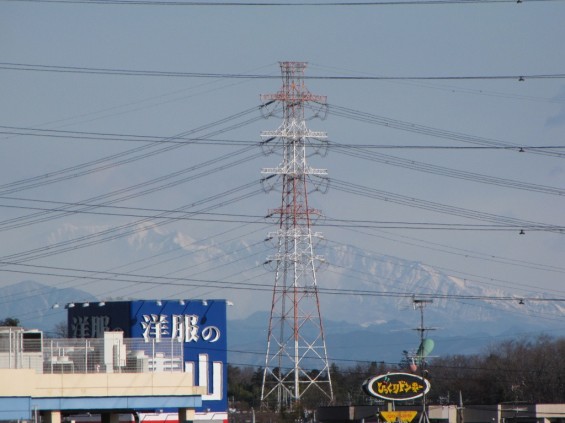 20140321 春分の日、お彼岸の富士山と筑波山、夕焼け IMG_0244
