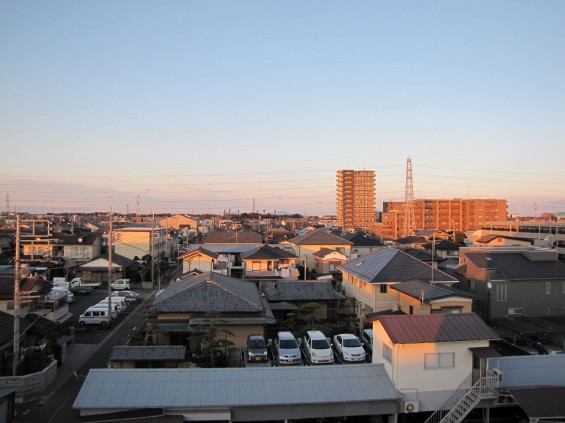 20140321 春分の日、お彼岸の富士山と筑波山、夕焼け IMG_0260