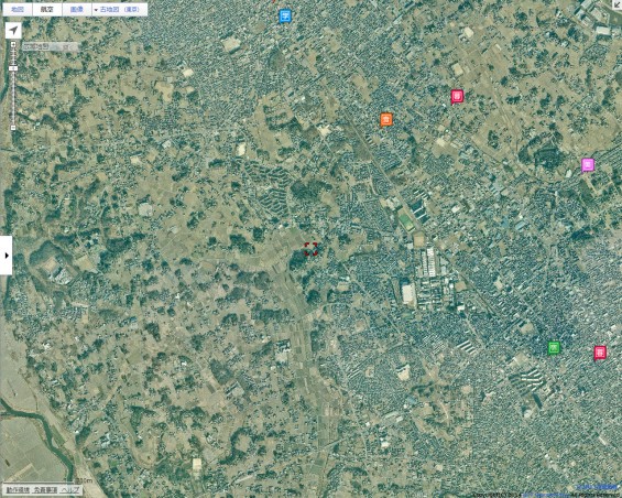 20140418　圏央道進捗状況　桶川市上日出谷goo地図航空写真1