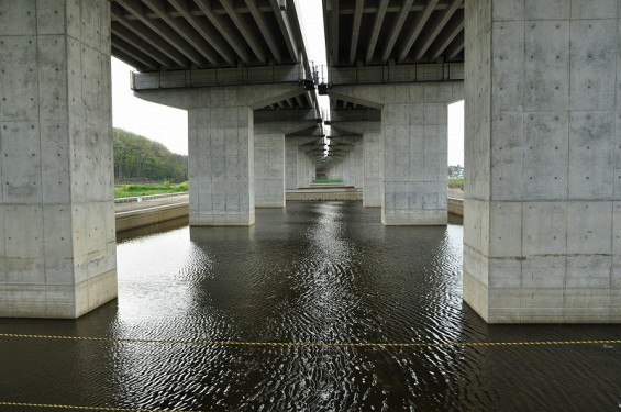 20140418　圏央道進捗状況　桶川市上日出谷　圏央道を跨ぐ陸橋周辺DSC_0099