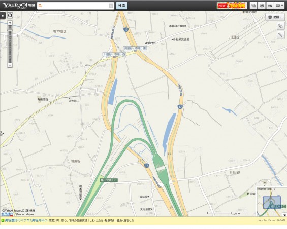 20140410 保存用画像ヤフー地図 圏央道北本桶川IC