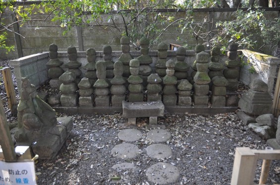 群馬県館林市　館林城跡　館林城出土墓石群DSC_0132