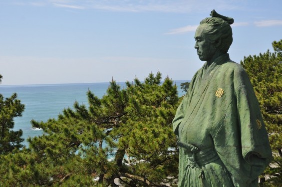 20140501 高知 土佐 桂浜 坂本竜馬像 大接近DSC_0366