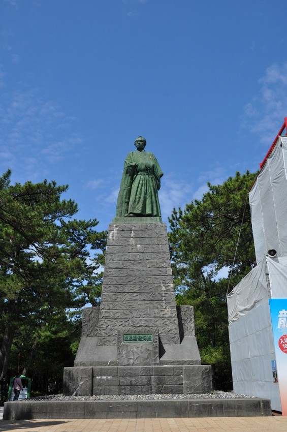 20140501 高知 土佐 桂浜 坂本竜馬像 大接近DSC_0389