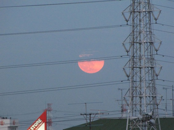 20140613 初夏の満月 月の出IMG_0236