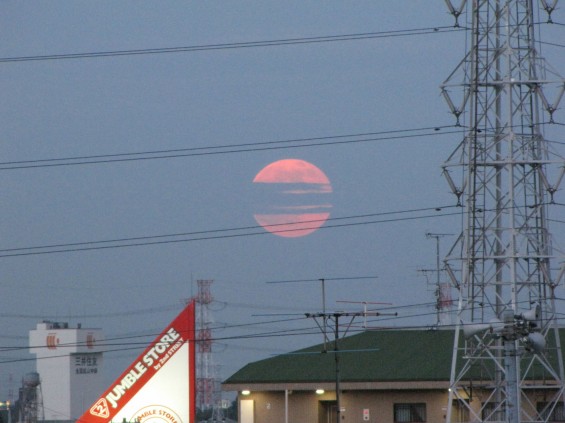 20140613 初夏の満月 月の出IMG_0235