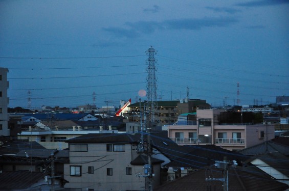 20140613 初夏の満月 月の出DSC_0002