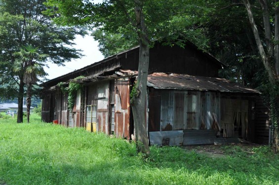 20140726 熊谷陸軍飛行学校桶川分教場跡 桶川飛行学校DSC_0064 本部兵舎 車庫