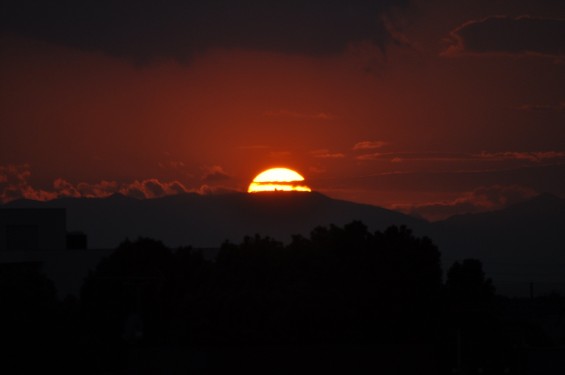 20140913 2014年9月13日の埼玉県上尾市から見えた夕焼けDSC_0068