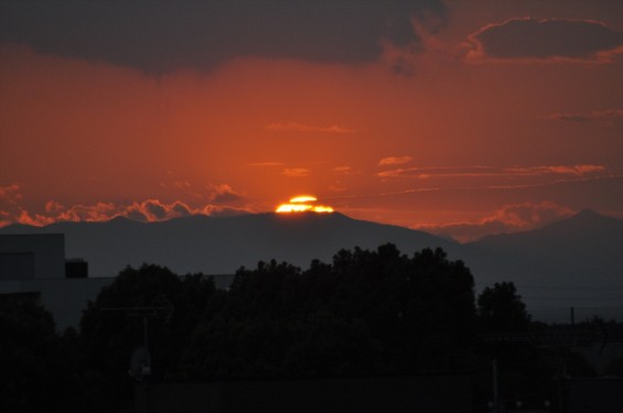 20140913 2014年9月13日の埼玉県上尾市から見えた夕焼けDSC_0080