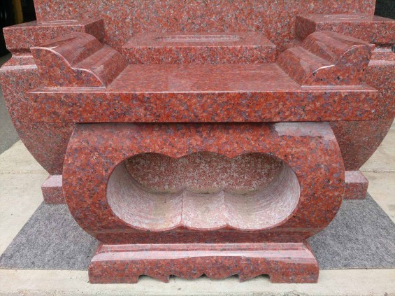 お墓に使う石材の種類　インド産　インド赤DSC_2230