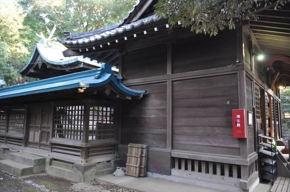 氷川三社に初詣　中山神社 拝殿と本殿DSC_0062