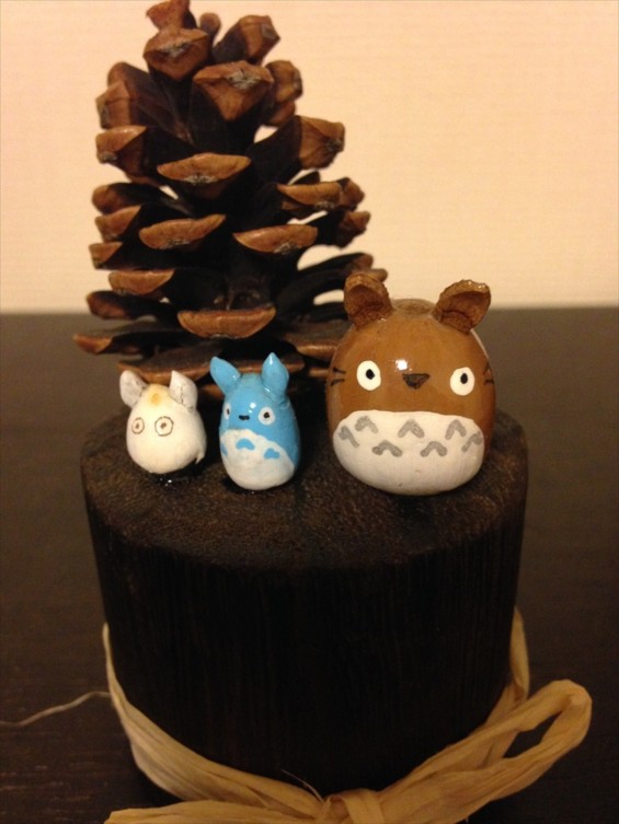 手作りのもの達　トトロとフクロウ_手作り①