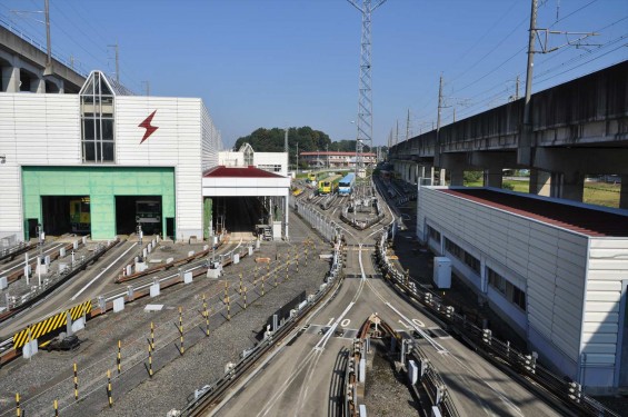 ニューシャトルの車両基地 埼玉県伊奈町 丸山DSC_0155