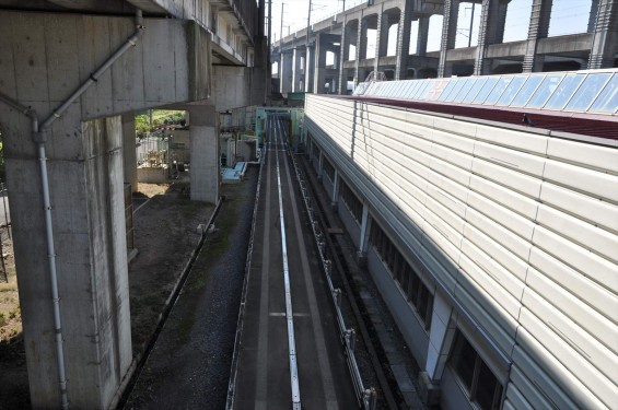 ニューシャトルの車両基地 埼玉県伊奈町 丸山DSC_0148