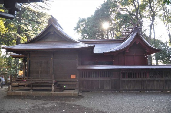 氷川三社に初詣　氷川女体神社DSC_0019拝殿と本殿