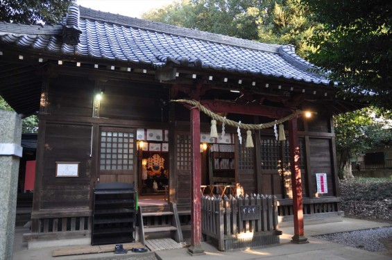 氷川三社に初詣　中山神社 拝殿DSC_0060