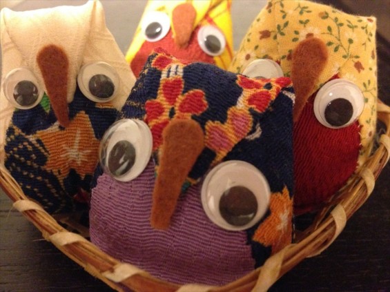 手作りのもの達　トトロとフクロウ_手作り②