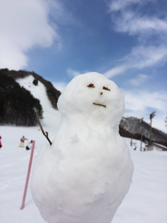 群馬県 水上 大穴スキー場 ミニ雪だるまさん写真 2015-02-11 10 16 26