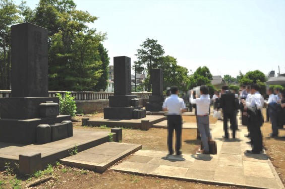 2015年5月27日 都心霊園バスツアー 谷中霊園 全国石製品協同組合 全石協DSC_0744-渋沢栄一墓