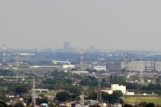 埼玉県東松山市 物見山から見える景色 上尾駅方向DSC_1366--