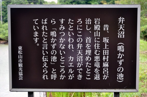 埼玉県東松山市岩殿 弁天沼 鳴かずの池 坂上田村麻呂 龍退治 伝説DSC_1458