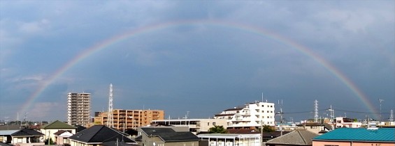 20150815 虹が出ていました（埼玉県上尾市 大塚本社から）DSCN7131+