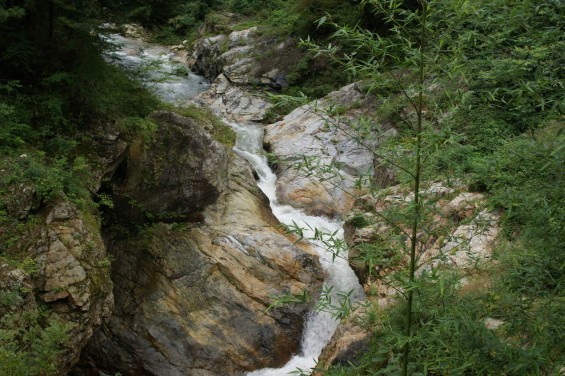 群馬県南牧村（なんもくむら）の自然石、生活の石を見てきました9 沢 蝉の渓谷