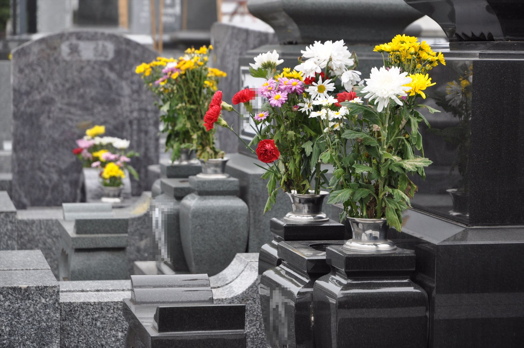 お墓参りのきれいな花 供花 仏花 霊園とお墓のはなし