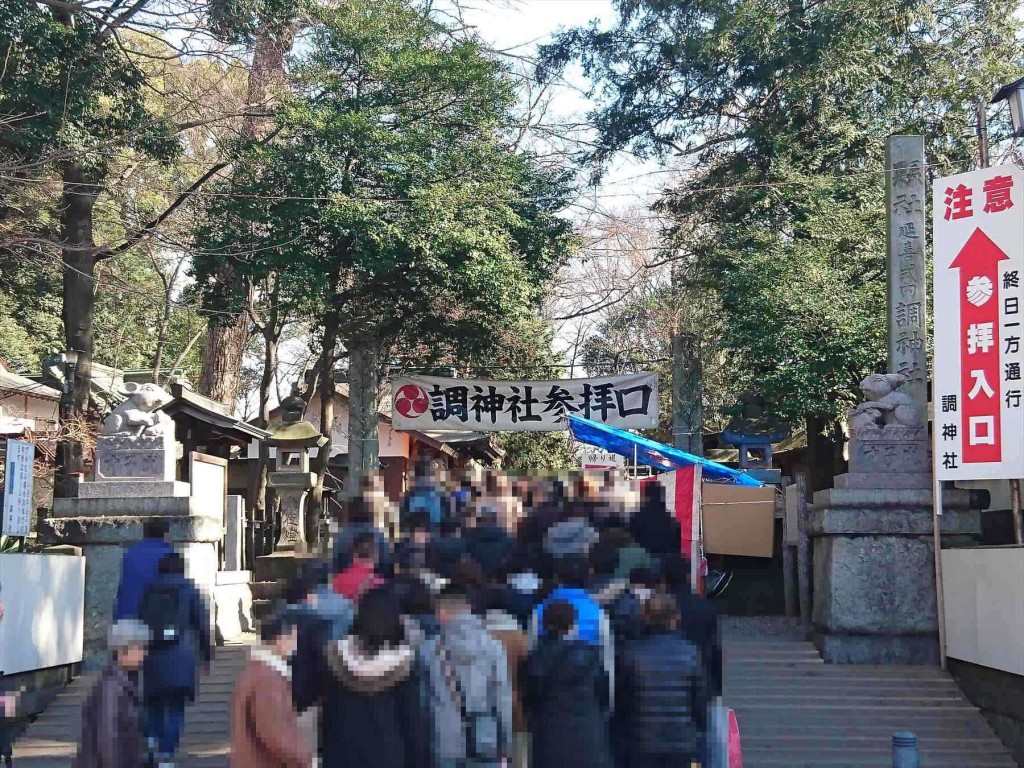 2016年1月正月 埼玉県さいたま市の調神社（調宮 つきのみや）初詣と石材の施工例DSC_0117