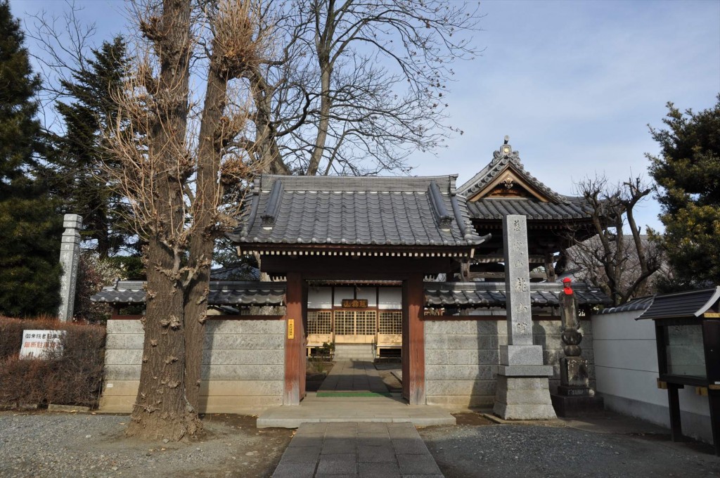 2016年2月 埼玉県上尾市の寺院、龍山院の梅が綺麗でしたDSC_5325 山門