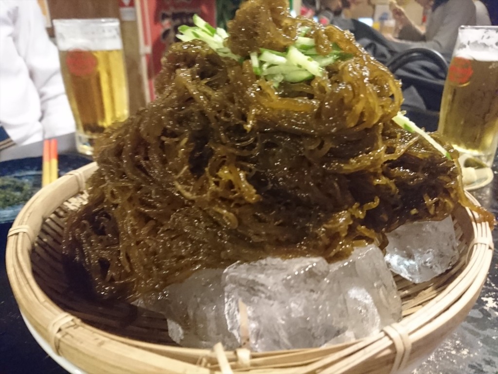 2016年2月　沖縄料理うさぎや大宮店（埼玉県）DSC_0128　もずくそーめん