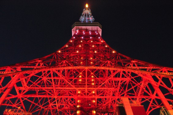 2016年5月 東京タワー 昼間と夜の比較 夜景 見比べ 同位置DSC_6798