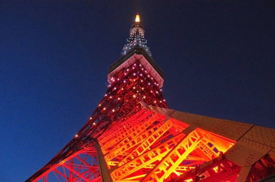 2016年5月 東京タワー 昼間と夜の比較 夜景 見比べ 同位置DSC_6786