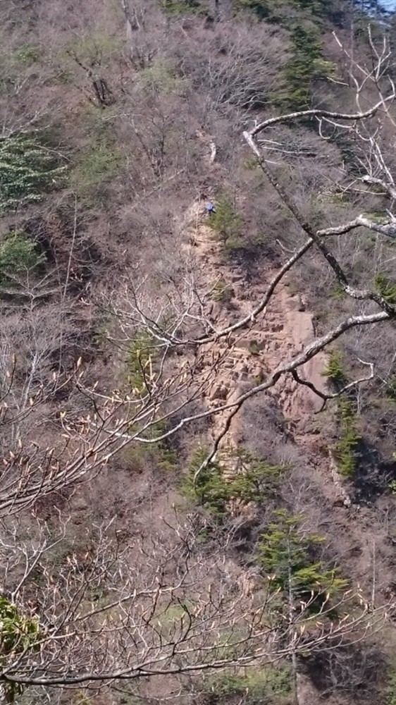 2016年5月 ゴールデンウィークに山梨県の十二ヶ岳に登ってきました17 岩場