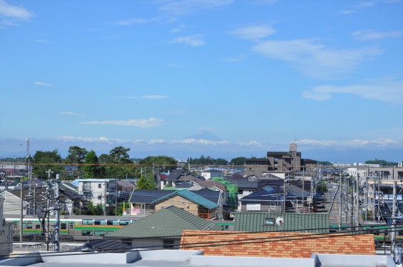 2016年6月17日 埼玉県上尾市から見える富士山 霊園 石材店 彫刻 墓石DSC_7660-