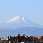 一年を通して富士山の変化を見る（埼玉県上尾市から）12月 012