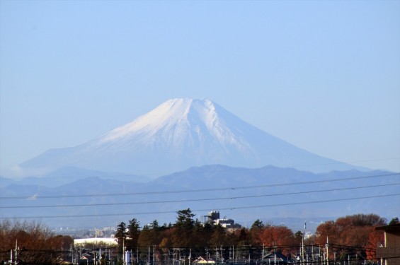 一年を通して富士山の変化を見る（埼玉県上尾市から）12月 012